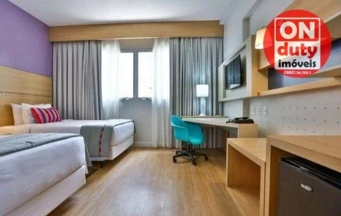 Imagem Apartamento com 1 quarto à venda, 25 m² por R$ 500.000 - Pompéia - Santos/SP