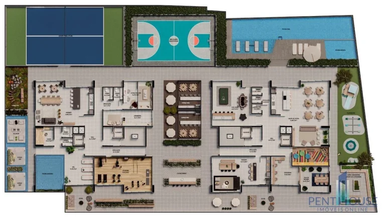 Imagem Apartamento Zona Central para Venda em Itajaí, Praia Brava de Itajaí, 2 dormitórios, 2 suítes, 3 banheiros, 2 vagas