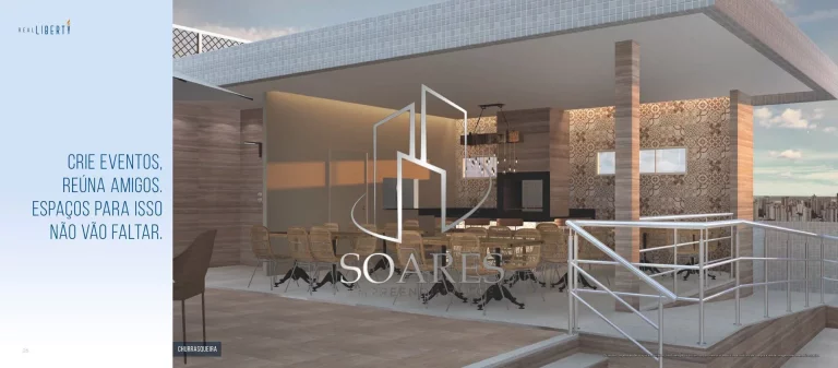 Imagem REAL LIBERTY – Seu Novo Apto com Sala Ampla e Cozinha Planejada