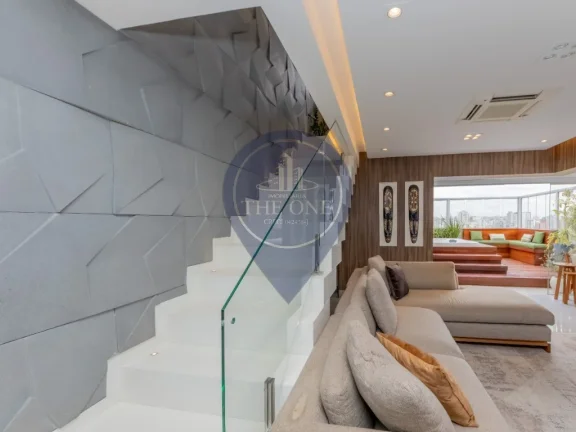 Imagem Luxuosa Cobertura à Venda no Bosque da Saúde, São Paulo-SP: 3 Quartos, 3 Suítes, 2 Salas, 4 Banheiros, 4 Vagas, 175m²