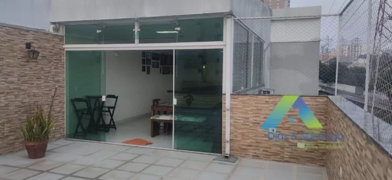 Imagem Santo André Cobertura 176M², 3 dormitórios, sendo 1 reversível, 1 suíte, 2 vagas, espaço gourmet, ótima localização e valor !!!