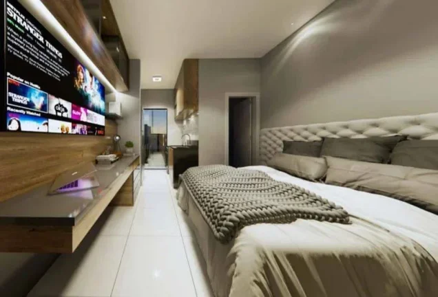 Imagem Studio à venda, no Edifício My House Barbacena, em Barbacena, Centro, com 1 quarto, 20,57m2