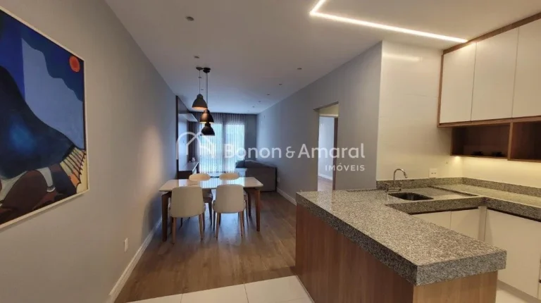 Imagem Apartamento à venda na Nova Campinas, Campinas. Este encantador imóvel semi mobiliado, com 2 suít...