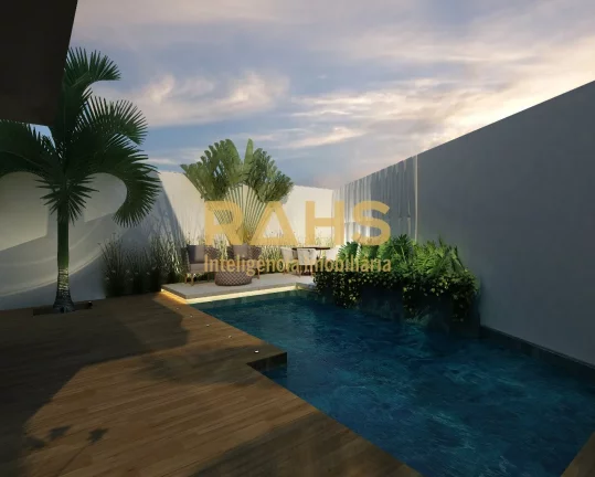 Imagem Excelente casa em construção em condomínio fechado no bairro América, em região nobre de Joinvi...