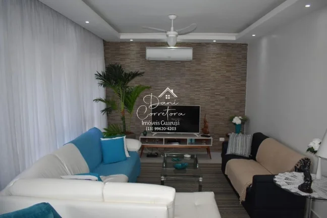 Imagem Imperdível apartamento à venda em Guarujá-SP, Pitangueiras: 3 quartos, 1 suíte, 3 salas, 3 banheiros, 2 vagas de garagem, 160 m²!