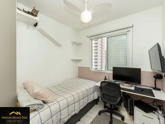 Imagem Apartamento à venda, 48 m2, 2 dormitórios, 1 vaga, varanda, Vila Anastácio, Edifício com Lazer