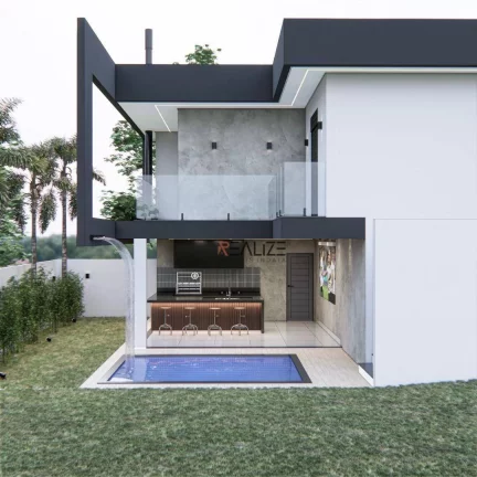 Imagem Casa moderna com 3 suítes à venda, 192 m² por R$ 1.790.000 - Condomínio Park Gran Reserve - Indaiatuba/SP