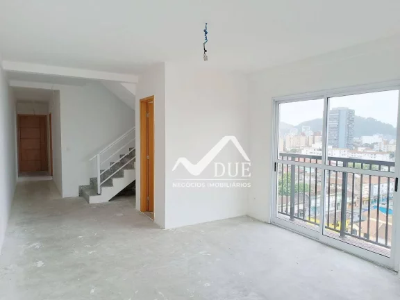 Imagem Apartamento Duplex com 3 dormitórios à venda, 128 m² por R$ 959.000,00 - Vila Matias - Santos/SP