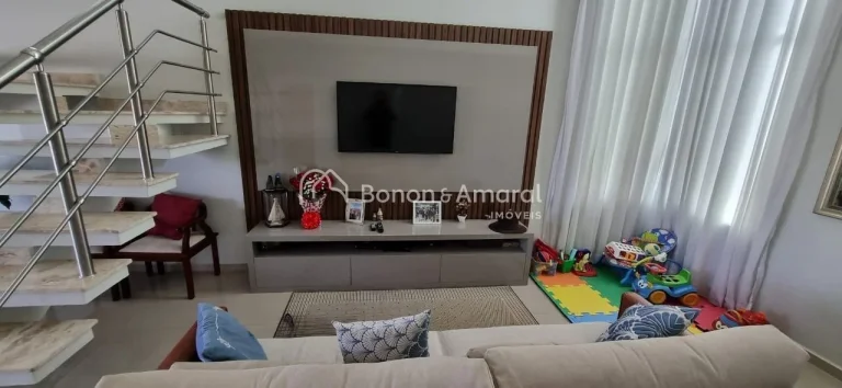 Imagem Excelente sobrado no Condomínio Le Village, em Valinhos, com 220m² de área privativa em um terren...