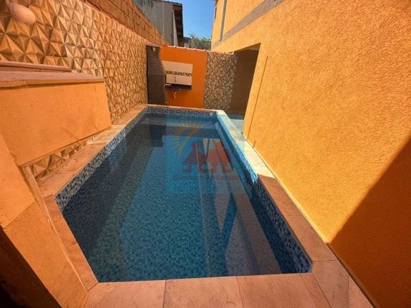 Imagem Sobrado em Condomínio na Praia do Cibratel em Itanhaém - 2 Suítes, Piscina e Churrasqueira Privativa 315mil