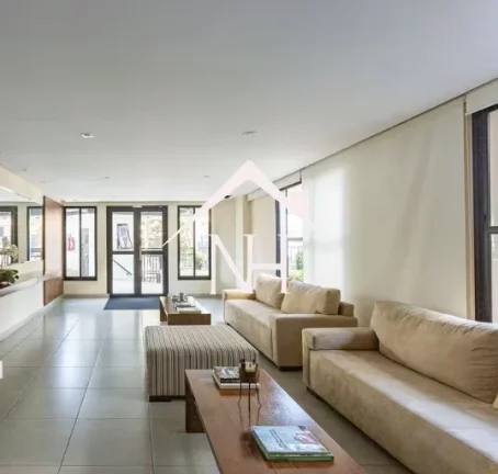 Imagem Apartamento de 41m com 1 dormitório e varanda, Piscina, Churrasqueira, Salão de Festas, Playground, Academia, Coworking.