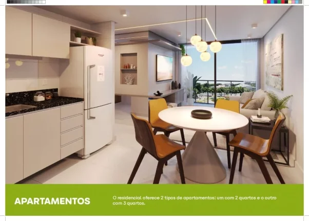 Imagem Apartamento com 3 dormitórios à venda, 67 m² por R$ 534.784 - Intermares - Cabedelo/PB