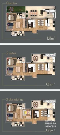 Imagem Apartamento com 3 dormitórios 1 suíte à venda no Condomínio Residencial Luxor - Condomínio de alto padrão no Itu Novo Centro na planta