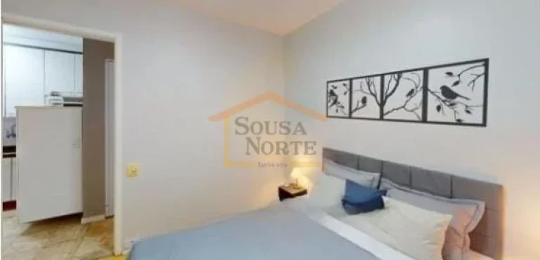 Imagem Apartamento 60m², 2 dormitórios, armários embutidos, piso em mármore, ar condicionado quente e f...