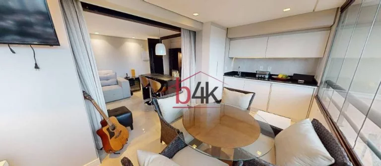 Imagem Apartamento mobiliado com 2 dormitórios para venda ou aluguel no Brooklin