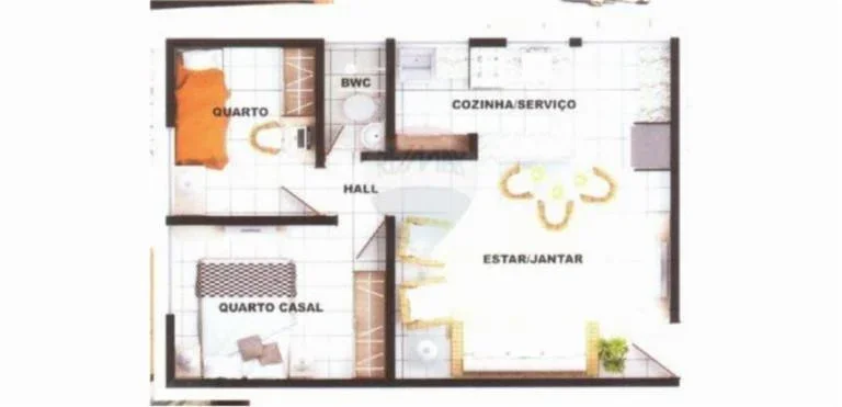 Imagem Apartamento 2 dormitórios para Venda em Teresina, Pedra Mole, 2 dormitórios, 1 banheiro, 1 vaga