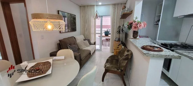 Imagem Apartamento com 2 dormitórios à venda, 62 m² por R$ 588.000,00 - Vila Caiçara - Praia Grande/SP