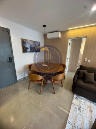 Imagem Apartamento para locação em Higienópolis, São Paulo-SP: 1 quarto, 1 suíte, 2 salas, 1 banheiro, 1 vaga de garagem, 55m².
