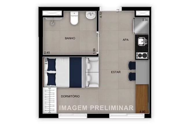 Imagem STUDIO RESIDENCIAL em São Paulo - SP, Mooca