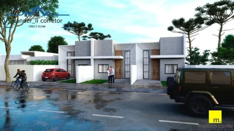CASA NOVA COM 2 DORMITÓRIOS (1 SUÍTE AMPLA )A VENDA NO JD. GUARAPUAVA.
