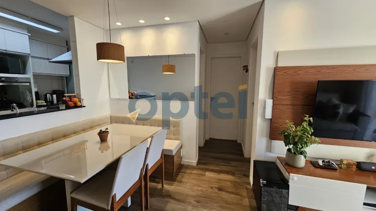 Imagem Apartamento de 2 dorms (suíte), 1 vaga com churrasqueira à carvão no condominio Exuberance Club