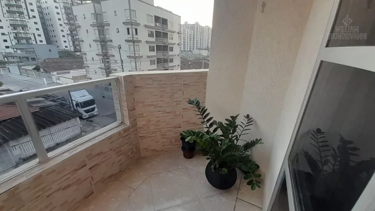 Imagem Apto 90m² com suíte, sacada e lazer a 100m da praia – Ocian PG