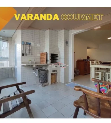 Imagem Apartamento à venda, 123 m² por R$ 1.200.000,00 - Canto do Forte - Praia Grande/SP