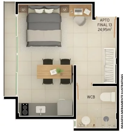 Imagem Flat com 1 dormitório à venda, 19 m² por R$ 335.000,00 - Intermares - Cabedelo/PB Imagem Flat com 1 dormitório à venda, 19 m² por R$ 335.000,00 - Intermares - Cabedelo/PB