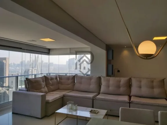 Imagem Apartamento brooklin decorado andar alto vista livre