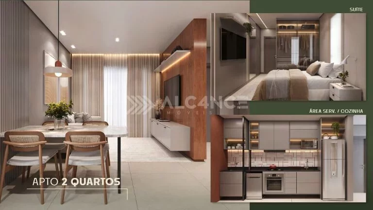 Imagem Apto - 2 Quartos - 1 Suíte - 56,74 m² - Intermares, Cabedelo/PB