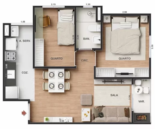 Foto do imóvel: Vitale Park - Apartamento à venda no bairro Freguesia (Jacarepaguá) - Rio de Janeiro/RJ