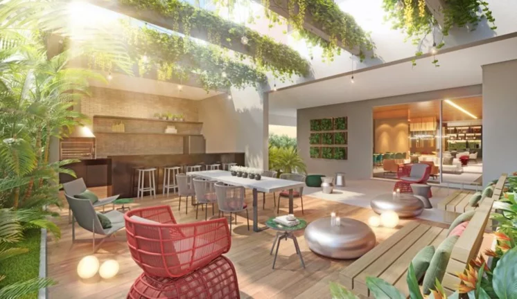 Imagem Apartamento à venda no Brooklin, São Paulo-SP: 2 quartos, 2 suítes, 2 banheiros, 2 vagas, 110m². Condomínio Atmosfera 360!
