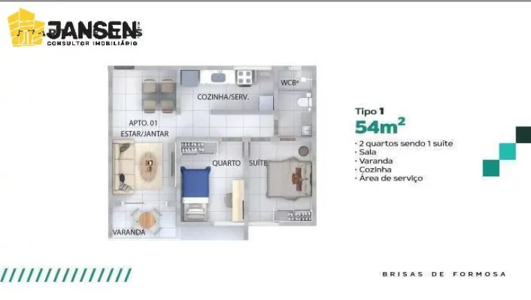 Imagem APARTAMENTOS COM 02 QUARTOS À 100 METROS DA PRAIA DE FORMOSA