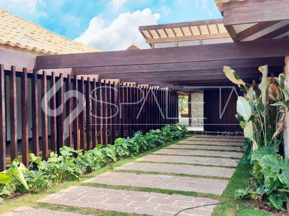 Imagem Lindíssima mansão tropical em fase avançada de construção à venda na Fazenda Boa Vista