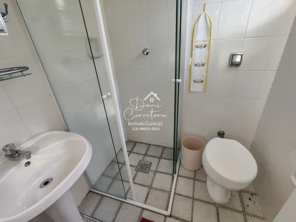 Imagem Apartamento à venda em Guarujá-SP, Pitangueiras: 1 quarto, 1 suíte, 2 salas, 2 banheiros, 1 vaga, 60m². Venha conferir!