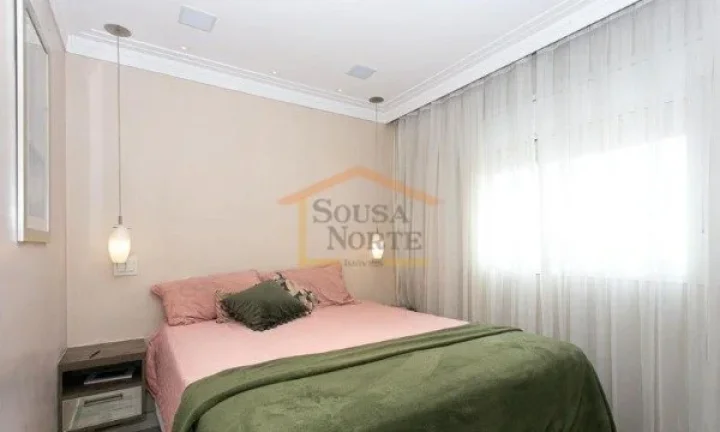 Imagem Apartamento com 82 m², no 14º andar, semi mobiliado, com ar-condicionado. Possui sala com som embu...