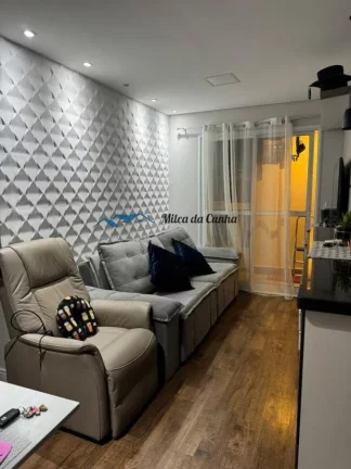 Imagem Apartamento para Venda no Centro de Diadema, com 53m², 2 Dormitórios, 1 Suíte, 1 Vaga Livre, Terraço Gourmet