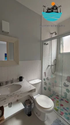Imagem Casa Aluguel Temporada Juquehy, Casa Juquehy Anual, 80 metros da praia, piscina, churrasqueira, 5 suítes, acomoda 13 pessoas | Juquehy Imobiliária