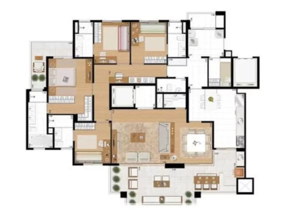 Imagem Edifício Edifício Immani, apartamento 4 quartos em bairro Jardim Santo André, comprar apartamento 4 quartos em Santo André SP