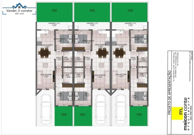 Imagem CASA NOVA COM 2 DORMITÓRIOS (1 SUÍTE AMPLA )A VENDA NO JD. GUARAPUAVA.