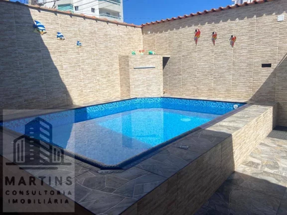 Ampla casa com piscina próximo a praia do Caiçara - 3 Dormit