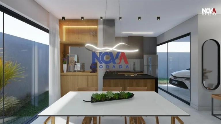 Imagem Com uma arquitetura moderna e sofisticada, essa residência foi construída com os melhores materiai...