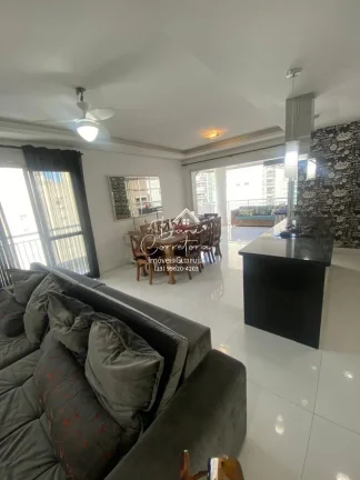 Imagem Apartamento à venda em Guarujá-SP, Vila Alzira: 3 quartos, 1 suíte, 2 salas, 2 banheiros, 2 vagas de garagem, 126m².