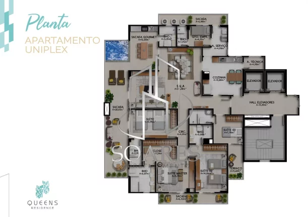 Imagem QUEENS RESIDENCE – COM OPÇÕES DE 3 QUARTOS 2 SUITES COM ESPAÇO SUFICIENTE PARA VOCÊ 03