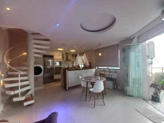 Imagem Apartamento Duplex com 2 dormitórios vista mar à venda na Ponta da Praia - Santos
