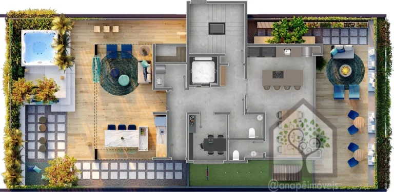 Imagem Studio Garden com excelente localização no Centro de Florianópolis