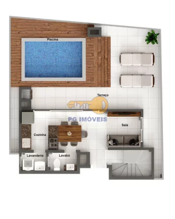 Imagem EXCELENTE COBERTURA DUPLEX EM CAIOBA COM 3 SUITES A 300m DO MAR