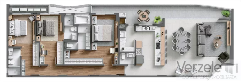 Imagem Apartamento 3 dormitórios para Venda em Itajaí / SC no bairro Praia Brava de Itajaí