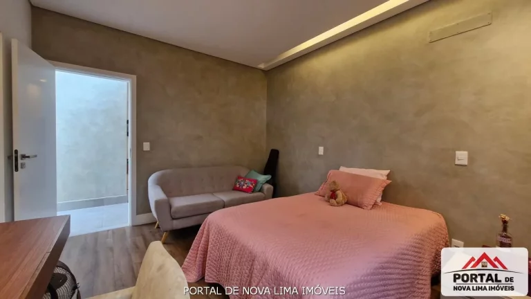 Imagem Casa a venda no condomínio Quintas do Sol em Nova Lima. Casa de 1 pavimento. Casa com 3 suítes, casa de alto luxo. Casa nova a venda no Quintas do Sol