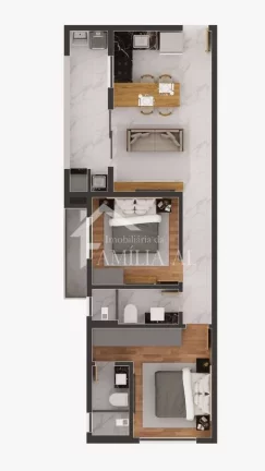Imagem Apartamentos no Bucarein com 1 Suíte + 1 ou 1 Suíte + 2